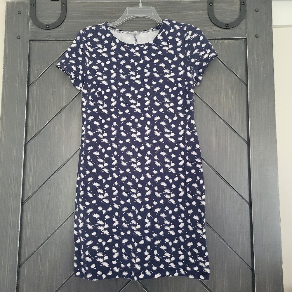Old Navy Blue Short Sleeve Dress Size M